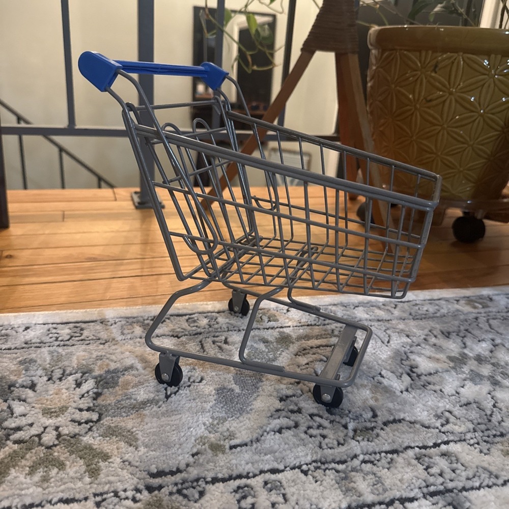 Doll Size Metal Shopping Cart Toy For American Girl Doll Or Other 18" Dolls